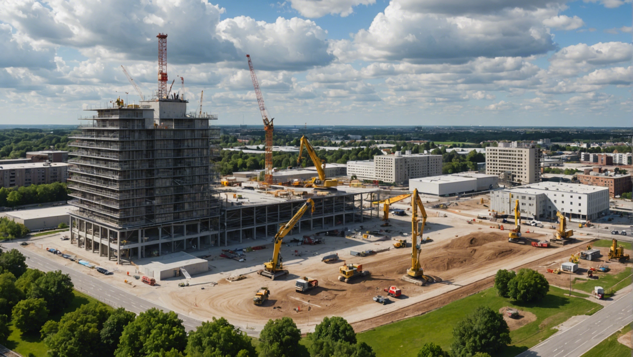 Choix de l'emplacement pour filmer un timelapse de construction