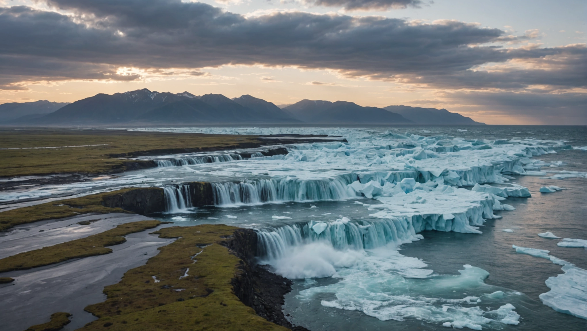 Timelapse montrant l'impact du réchauffement climatique