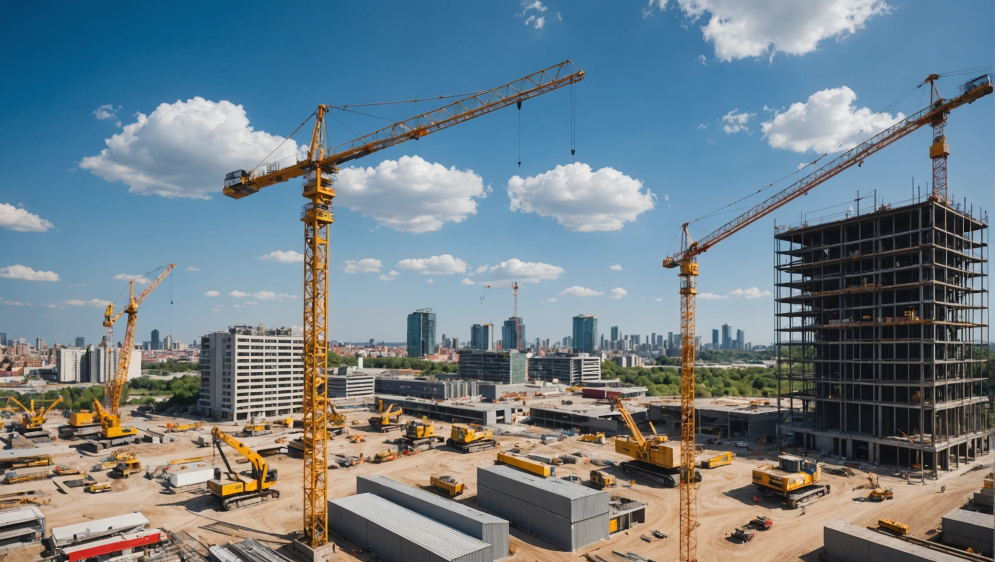 Timelapse d'un chantier de construction